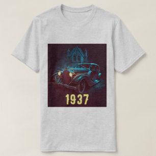 MIDNIGHT VINTAGE CAR 1937 T-SHIRT