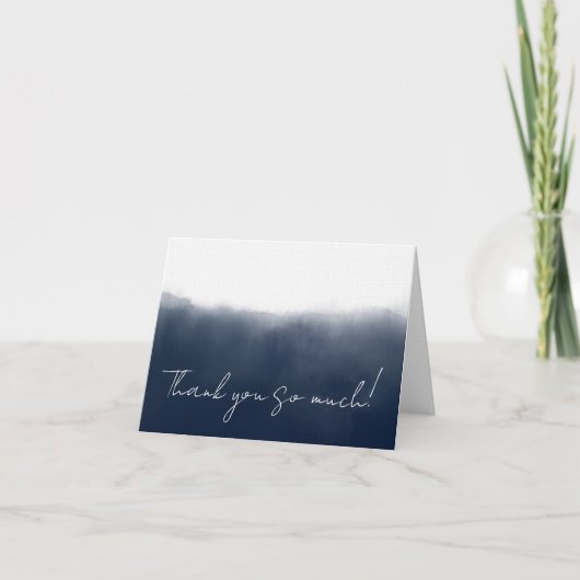 Midnight Watercolor Bedankkaart (Voorkant)