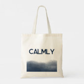 Midnight Watercolor Tote Bag (Achterkant)