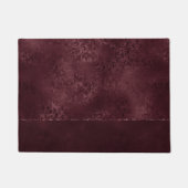Midnight Wine Romance | Dark Satiny Grunge Damask Deurmat (Voorkant)