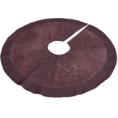 Midnight Wine Romance | Dark Satiny Grunge Damask Kerstboom Rok (Gekanteld)