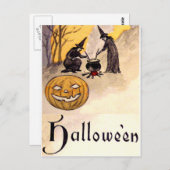 Midnight Witching ( Halloween Kaart) Briefkaart (Voorkant / Achterkant)