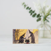 Midnight Witching ( Halloween Kaart) Visitekaartje (Staand voorkant)