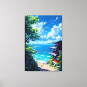 Midori to Umi no Michi  Canvas Afdruk (Voorkant)