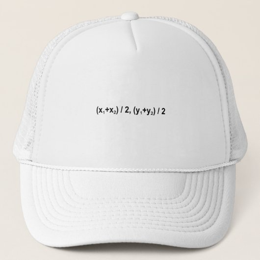 Midpoint Formule Wiskunde wiskundige fysica Trucker Pet (Voorkant)