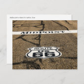 Midpoint Route 66 Sign - Adrian, Texas Briefkaart (Voorkant / Achterkant)