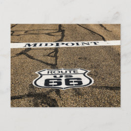 Midpoint Route 66 Sign - Adrian, Texas Briefkaart