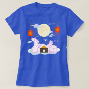Mids Aliassen Festival Maan Konijn Maan Cake Wolke T-shirt