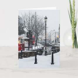 Midsomer Norton in de Winter Feestdagen Kaart