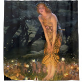 “Midsummer Eve” by Edward Robert Hughes Douchegordijn (Voorkant)