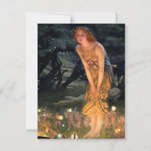 “Midsummer Eve” door Edward Robert Hughes Briefkaart