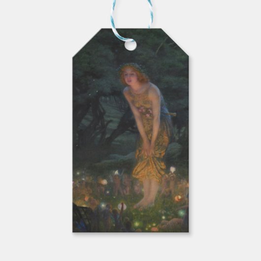 Midsummer Eve (door Edward Robert Hughes) Cadeaulabel (Voorkant)