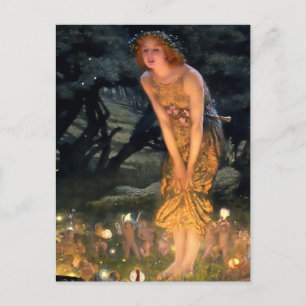 “Midsummer Eve” door Edward Robert Hughes Feestdagenkaart