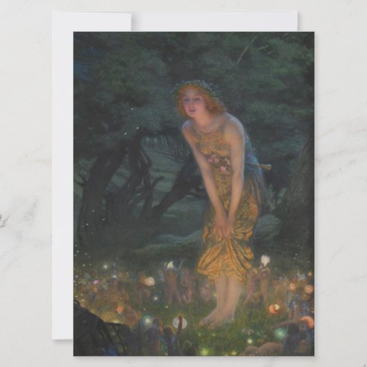 Midsummer Eve (door Edward Robert Hughes) Kaart (Voorkant)