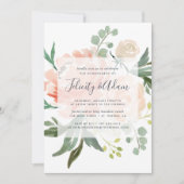 Midsummer Floral Engagement Party Uitnodiging (Voorkant)