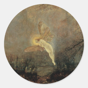 Midsummer Night van Grimshaw, Oude Victoriaanse Ku Ronde Sticker