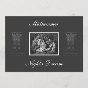Midsummer Night's Dream Invitation Kaart