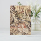 Midsummer Night's Dream Perkament Save the Date (Staand voorkant)