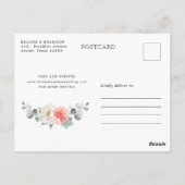 Midsummer Peach Pastel Roze kalender Bewaar de dat Briefkaart (Achterkant)