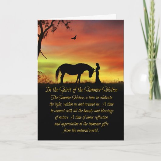 Midsummeravond Litha Zomerzonnewende Kaart (Voorkant)