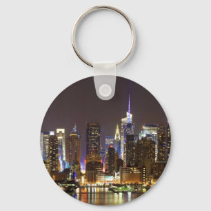 Midtown Manhattan, gezien vanuit Weehawken New Jer Sleutelhanger