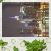 Midtown Manhattan, gezien vanuit Weehawken New Jer Theedoek (Gevouwen)