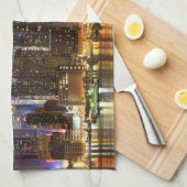 Midtown Manhattan, gezien vanuit Weehawken New Jer Theedoek (Quarter Fold)