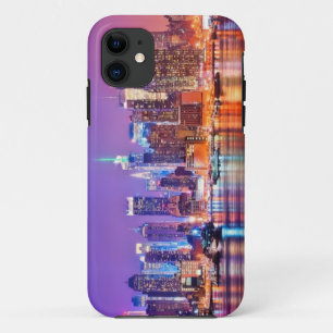 Midtown Manhattan 's nachts met Empire Stae iPhone 11 Hoesje