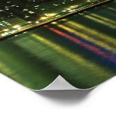 Midtown Manhattan skyline at Night Lights, NYC Poster (Hoek)