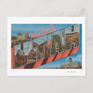 Midvale, UtahLarge Letter ScenesMidvale, UT Briefkaart