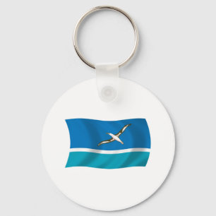 Midway-eiland Vlag Sleutelhanger