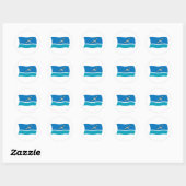 Midway-eiland Vlag Sticker (Vel)