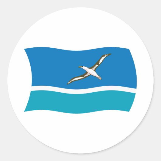 Midway-eiland Vlag Sticker (Voorkant)