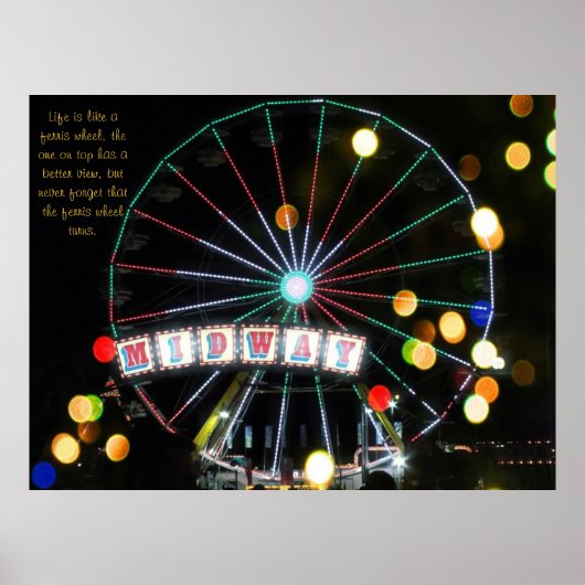 Midway Ferris Wheel Poster (Voorkant)