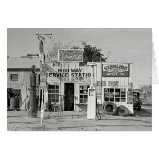 Midway Service Station, 1939 (Voorkant Horizontaal)