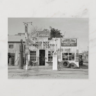 Midway Service Station, 1939 Briefkaart