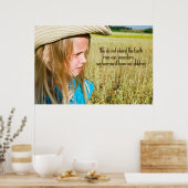 Midwest Boerderij Girl Poster (Keuken)