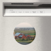 Midwest Boerderij Landscape Magnet Magneet (Insitu (Vaatwasser))