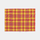 Midwest Bright Bold Red Yellow Pset Fleece Deken (Voorkant (Horizontaal))