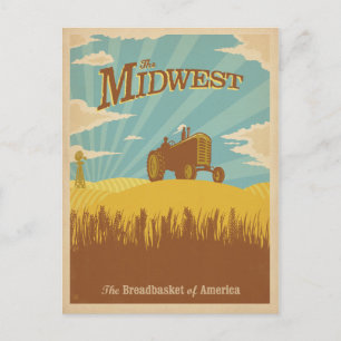 Midwest   De Amerikaanse bakmand Briefkaart