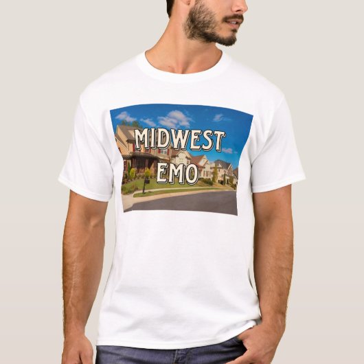 Midwest Emo Poster T-shirt (Voorkant)