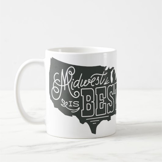 Midwest est le meilleur - tasse (Gauche)