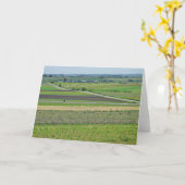 Midwest Farm Payscape View Photographie Carte blan (Fleur jaune)