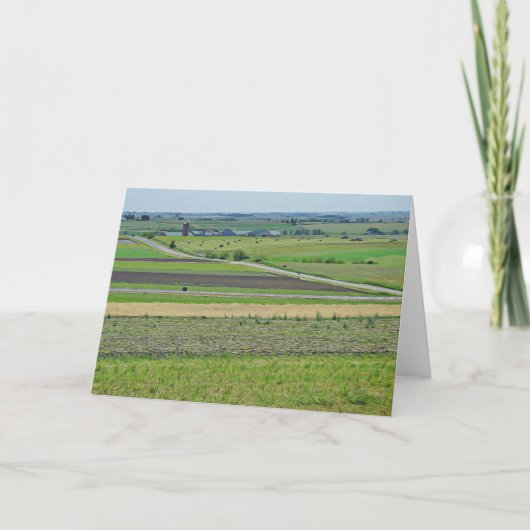 Midwest Farm Payscape View Photographie Carte blan (Devant)