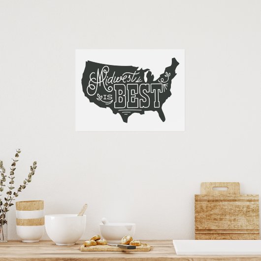 Midwest is het beste - Art Print (Keuken)