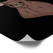 Midwest Magic Cleaning Stupid Moose Face Funny Hun Poster (Hoek)