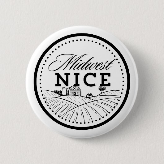 Midwest Nice-toets Ronde Button 5,7 Cm (Voorkant)