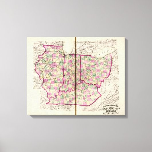 Midwest Railroad Canvas Afdruk (Voorkant)