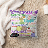 Midwifery Terminology-Subway Art Kussen (Deken)