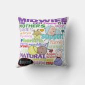 Midwifery Terminology-Subway Art Kussen (Achterkant)
